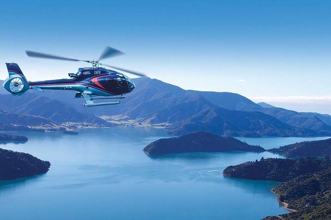 Bay of Many Coves Helicopter Tour with 3-Course Lunch from Wellington