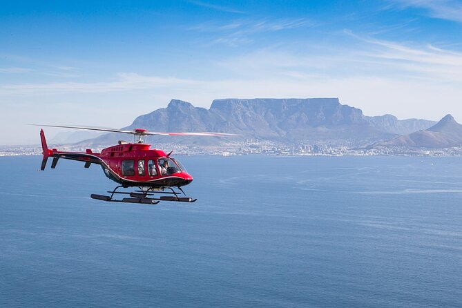 Cape Peninsula Helicopter Private Tour with Stellenbosch Wine Tasting & Lunch