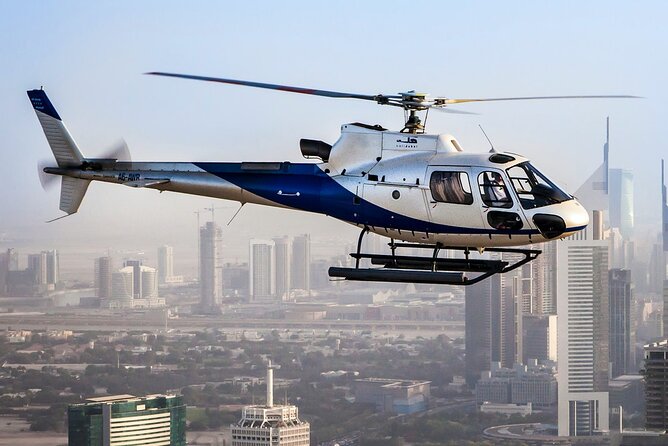 Luxury Dubai Helicopter Tour with 2 Way Private Transfers in Dubai