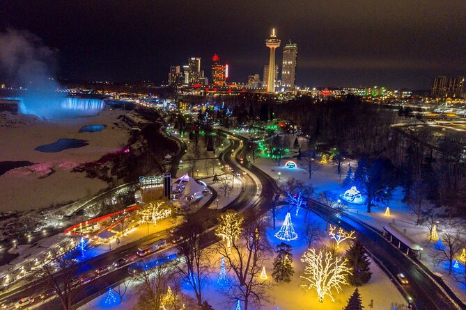 Autogyro flight Niagara Helicopters Winter Lights at Night Tour From: €113.33