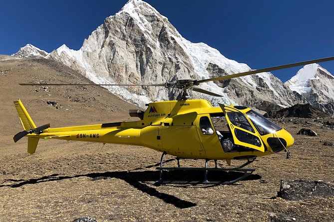 Private Everest Base camp helicopter for 2 pax with landing guide & breakfast